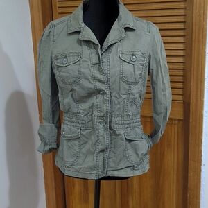 Womens Green Utility Jacket